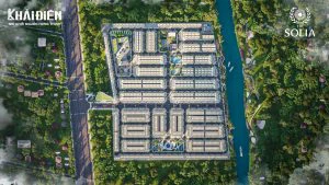Phối cảnh Top View The Solia Bến Lức Tây Ninh - Khải Điền Land