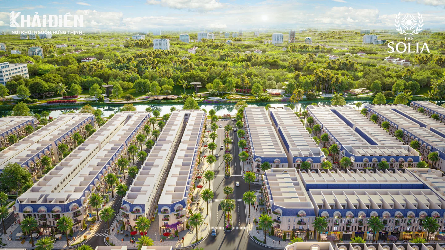 Phối cảnh trung tâm The Solia Khải Điền Land