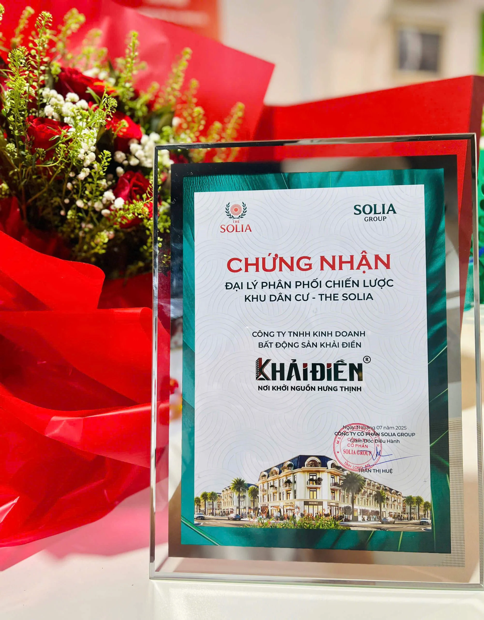 Khải Điền là đại lý phân phối chiến lược dự án The Solia 1