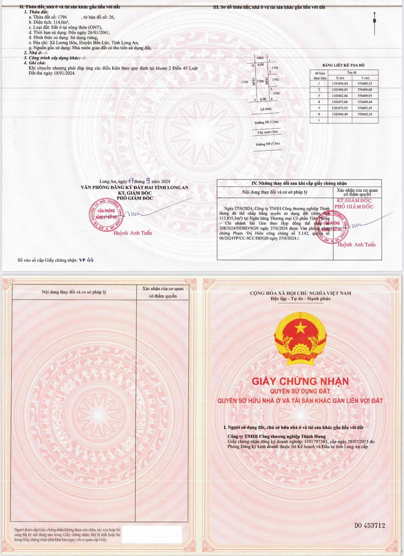 Sổ hồng The Solia Bến Lức
